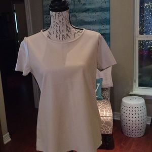 Ann Taylor Blouse imitation Leather!